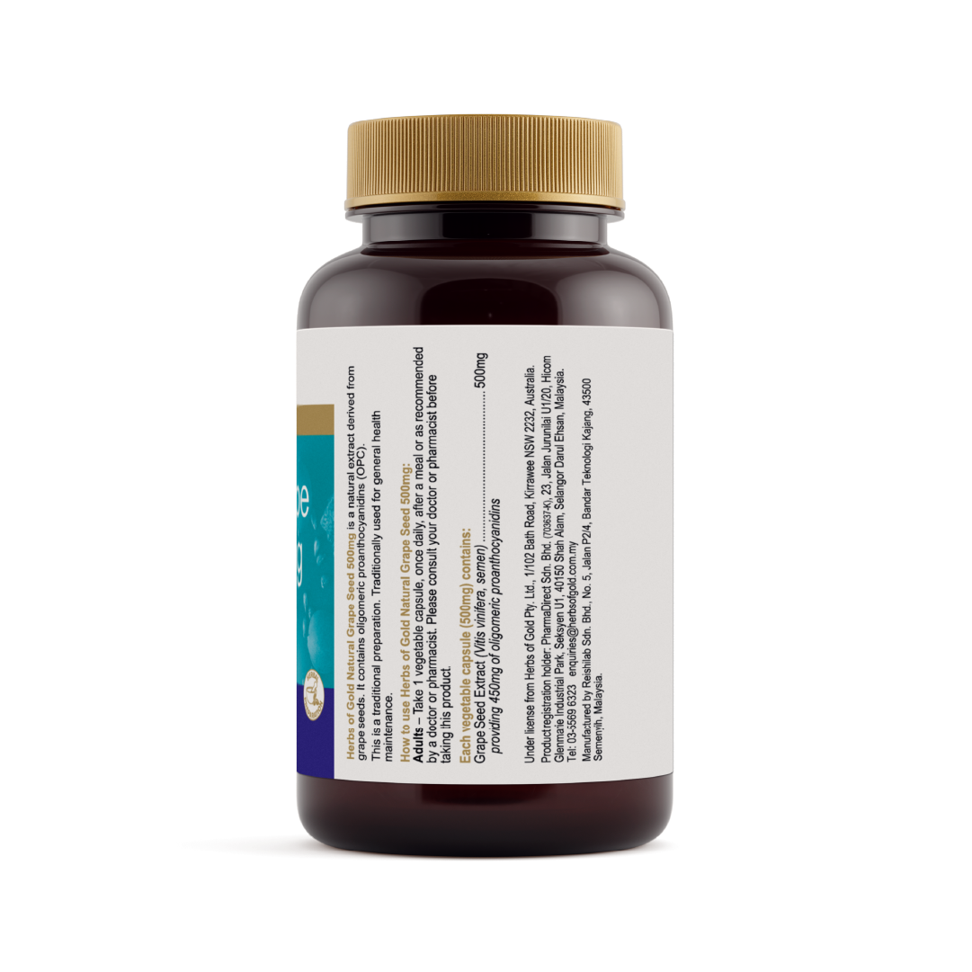 Natural Grape Seed 500mg - Image 2